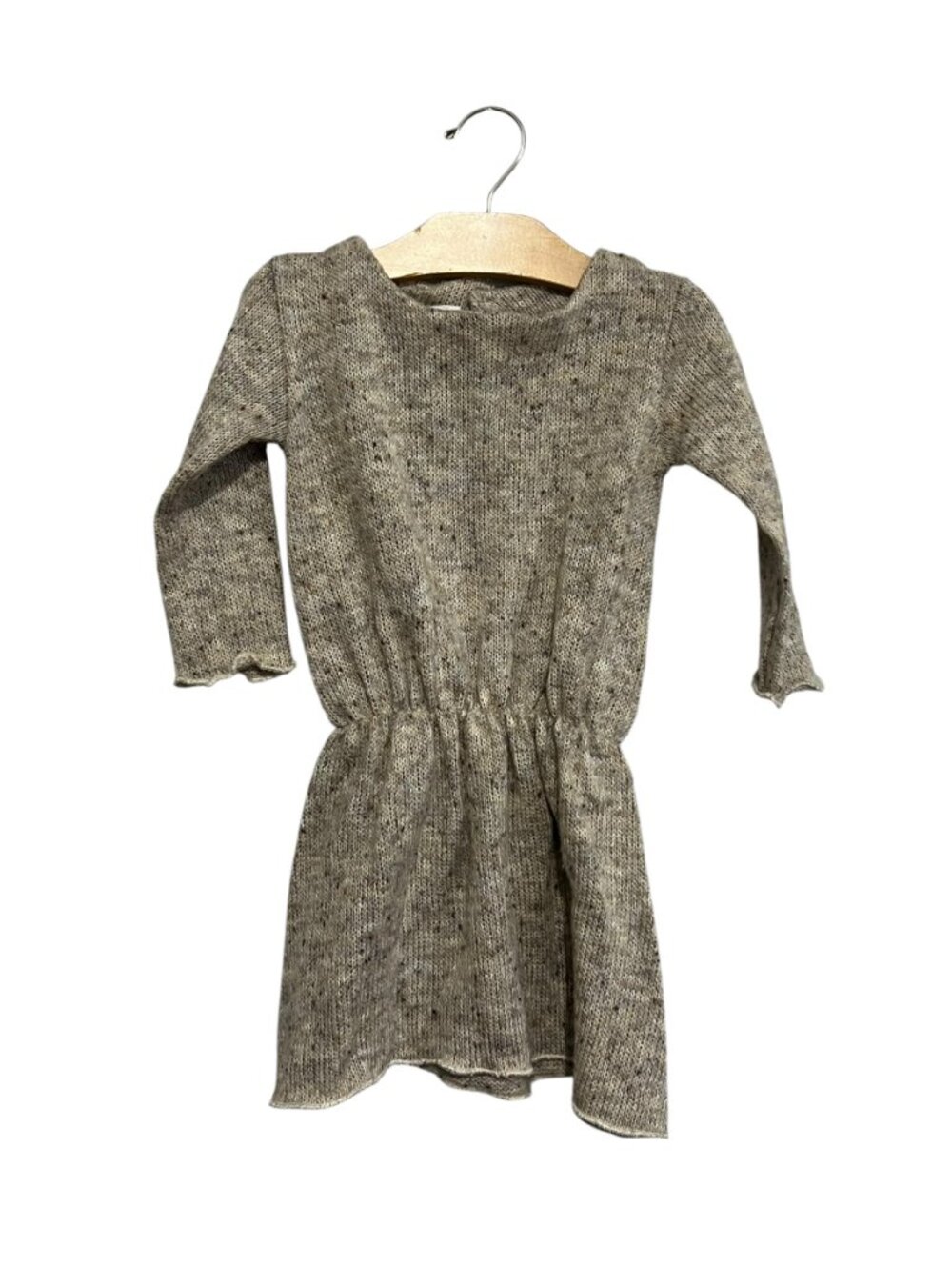 Opililaii Kids Dress Wool Blend Knit Girls Size 3 Cinched Waist